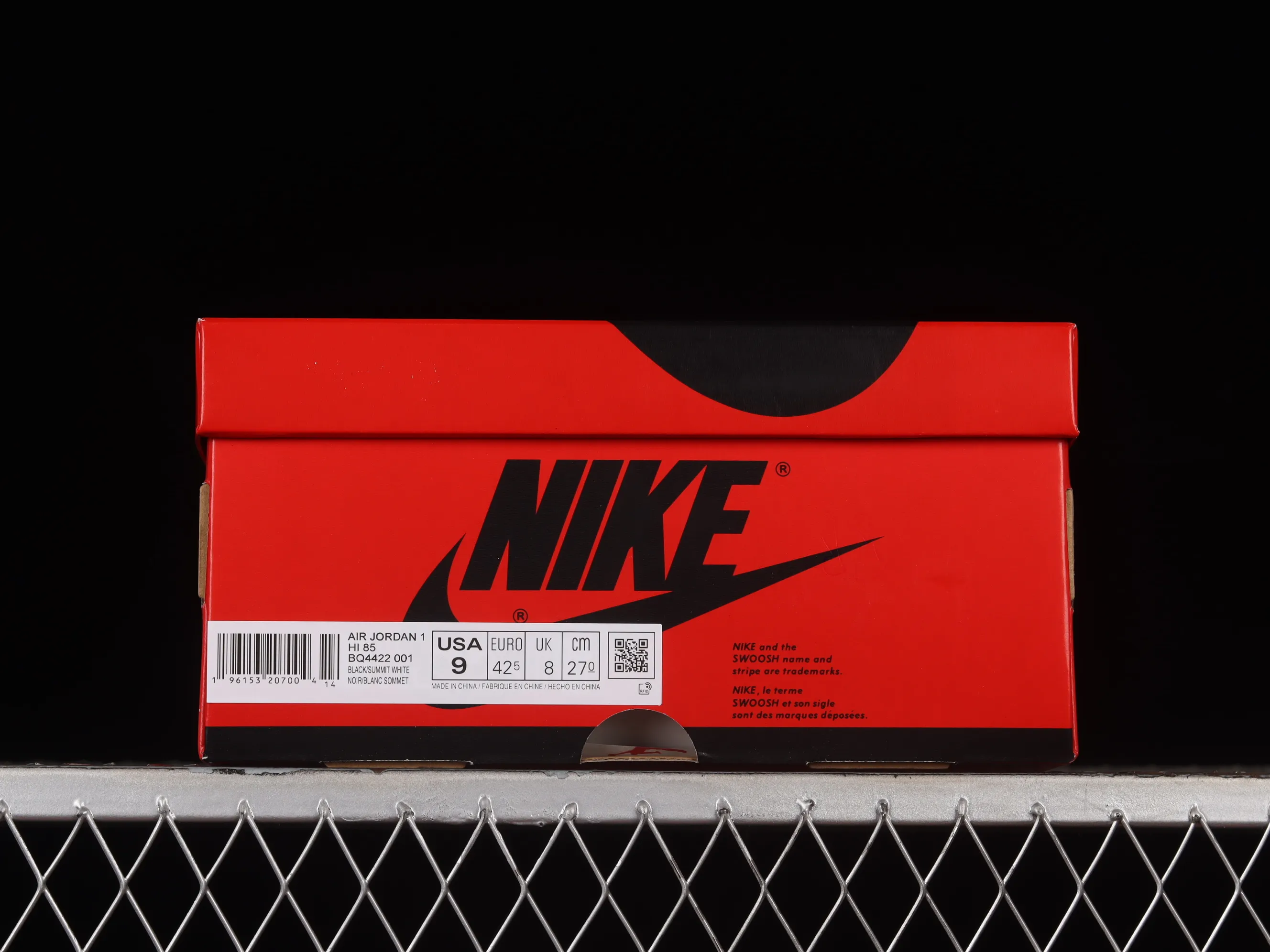 All categories Air Jordan Jordan series basketball shoes Air Jordan 1 High LJR version Air Jordan 1 High 85 "Black White" AJ1 Joe 1 Black and White Panda BQ4422-001